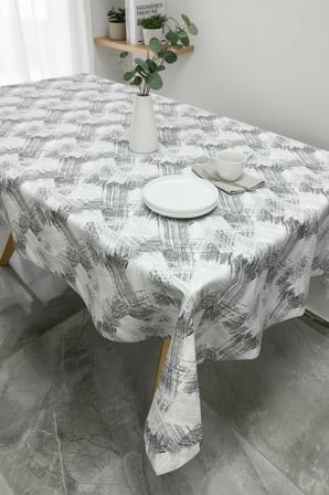 Pvc kaymaz elyaf tabanlı Silinebilir Muşamba Masa Örtüsü_88A