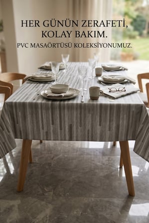 Pvc elyaf tabanlı Silinebilir Muşamba Masa Örtüsü_Geometrik_1235