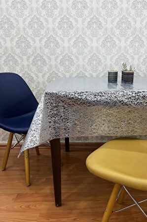 Pvc Şeffaf kaplamalı ip desenli masa örtüsü_1032-A