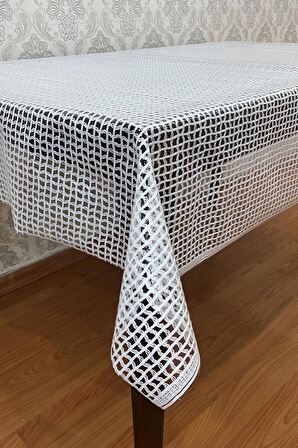 Pvc Şeffaf kaplamalı masa örtüsü Hasır_1032-B