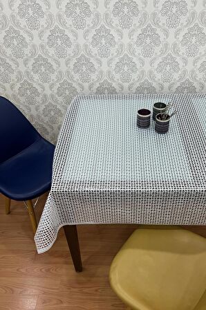Pvc Şeffaf kaplamalı masa örtüsü Hasır_1032-B