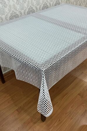 Pvc Şeffaf kaplamalı masa örtüsü Hasır_1032-B