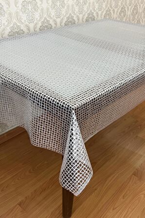 Pvc Şeffaf kaplamalı masa örtüsü Hasır_1032-B