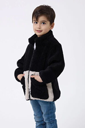 Spor Erkek Çocuk PeluşFermuarlı Welsoft Mont