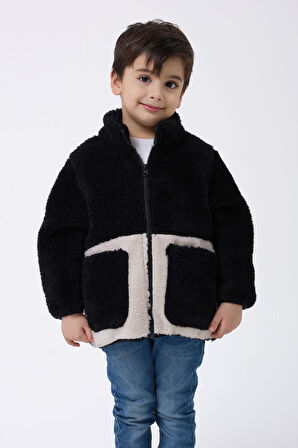 Spor Erkek Çocuk PeluşFermuarlı Welsoft Mont