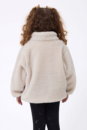 Spor Kız Çocuk PeluşFermuarlı Welsoft Mont