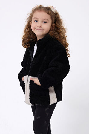 Spor Kız Çocuk PeluşFermuarlı Welsoft Mont