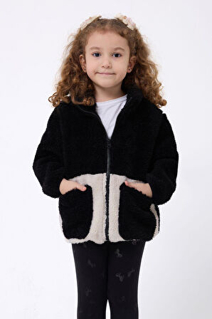 Spor Kız Çocuk PeluşFermuarlı Welsoft Mont