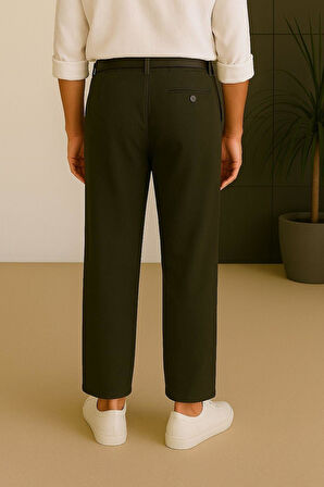 Erkek Keten Pantolon – Nefes Alabilir, Rahat Kesim Günlük Giyim -Geniş Beden Aralığı-