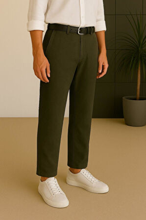 Erkek Keten Pantolon – Nefes Alabilir, Rahat Kesim Günlük Giyim -Geniş Beden Aralığı-