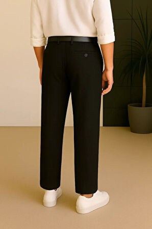 Erkek Keten Pantolon – Nefes Alabilir, Rahat Kesim Günlük Giyim -Geniş Beden Aralığı-