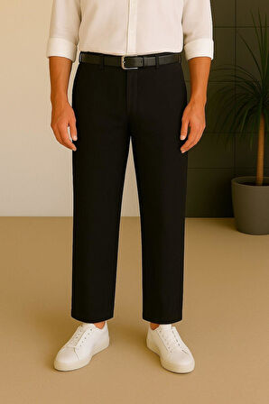 Erkek Keten Pantolon – Nefes Alabilir, Rahat Kesim Günlük Giyim -Geniş Beden Aralığı-