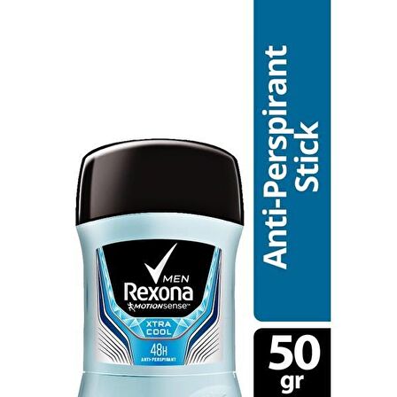 Rexona Xtra Cool Antiperspirant Ter Önleyici Leke Yapmayan Erkek Stick Deodorant 50 ml