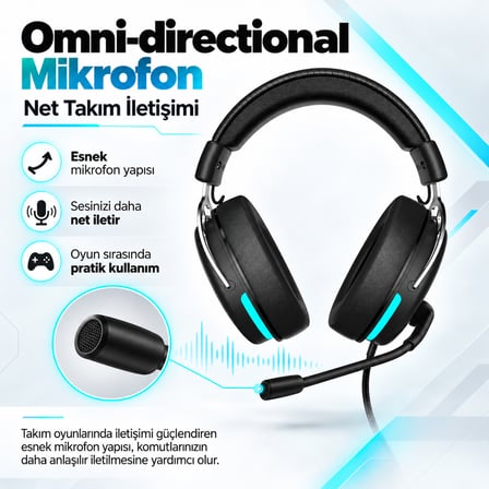 GameRaider Vibe RGB 7.1 Surround Gaming Kulaklık – 2 Yıl Birebir Değişim Garantili