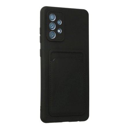 Samsung Galaxy A72 Kılıf Kelvin Kartvizitli Silikon - Siyah