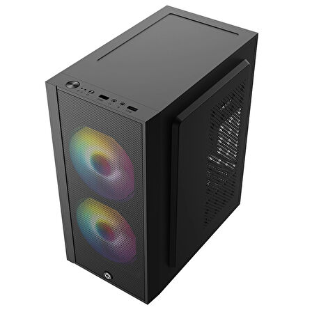 TEKNOTEG - FRISBY FC-8970G 300W 2X RAINBOW FAN GAMING KASA