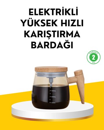 Usb Şarjlı Akıllı Karıştırıcı Kupa Ip6 Su Geçirmez