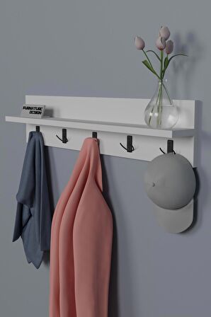 CMK Store Portmanto Duvar Askılığı Antre Hol Askılık Beyaz