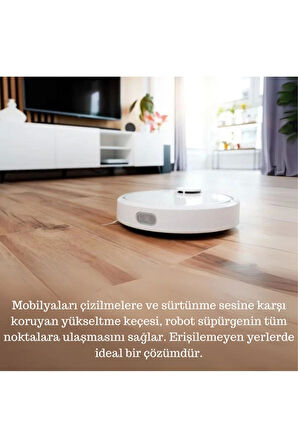 Kalın Mobilya Keçesi, Mobilya Yükseltici, Parke Koruma, Robot Süpürge Mobilya Yükseltici 35mm 6'lı