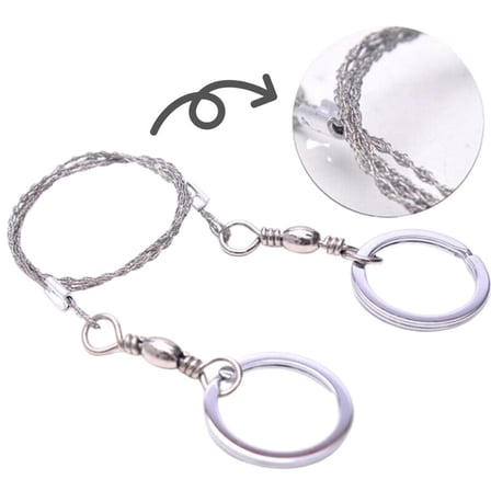 Roichil® Karavanda ,Kampda  Taşınabilir Mini  Zincir  Cep Testeresi Dişli Tel Ahşap Plastik Metal Kes