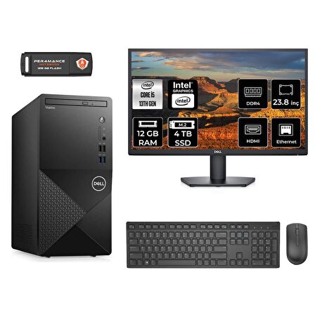 Dell Vostro 3020 i5 13400 12GB 4TB SSD FDOS N2054VDT3020MTU MASAÜSTÜ PC & 23.8" MONİTÖR 