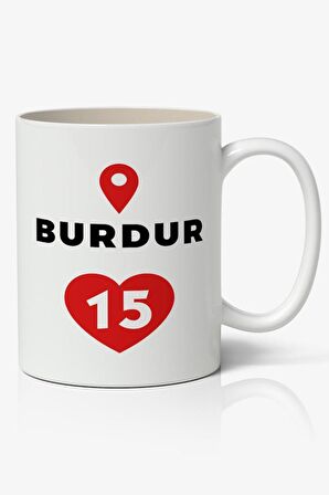 Burdur Baskılı Kupa Bardak Baskılı Kahve Kupa Bardak