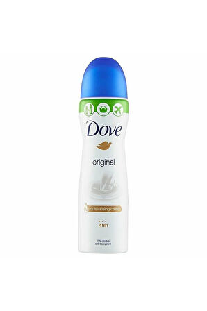 Dove Original Compressed Moisturising (%0 Alcol anti-transpirant) Sıkıştırılmış Sprey 75ml=150ml