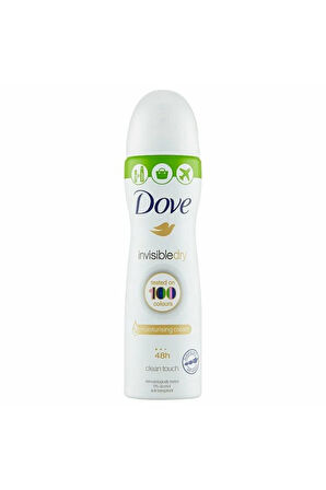 Dove Invisible Compres Moisturising  Dry (%0 Alcol anti-transpirant) Sıkıştırılmış Sprey 75ml=150ml