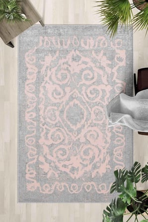 Kaymaz Taban Yıkanabilir Halı – Mutfak, Salon, Yatak Odası için Modern Dijital Baskı Halı (SLNHALI_1