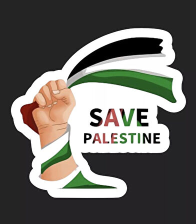 Filistin Gazze Araba Sticker Yapıştırma 19CM