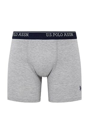 U.S. Polo Assn. Erkek Boxer Set Kırmızı-Gri Melanj-Lacivert