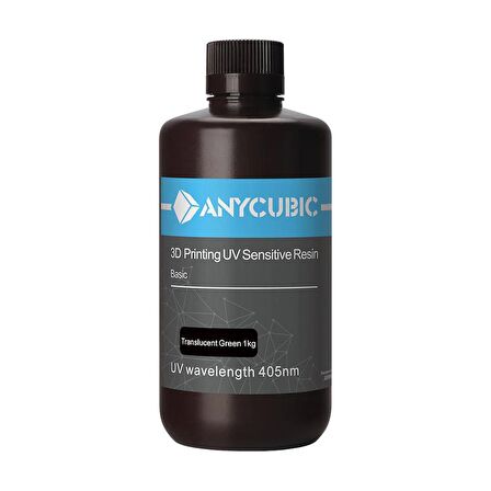 Anycubic UV Yarı Şeffaf Yeşil Reçine 1 kg