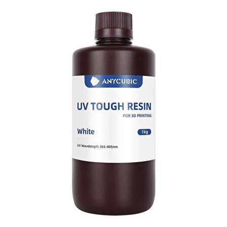 Anycubic UV Tough (Sert Esnek) Beyaz Reçine 1 kg