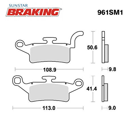 YARI METALİK ÖN FREN BALATASI / YAMAHA / XENTER / 150cc / ÖN  / 2012-2013-2014-2015-2016-2017