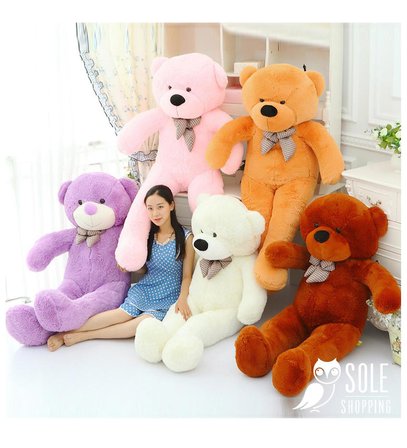 90 cm Papyonlu Sevimli Peluş Şaşkın Ayı - Sevgiliye Özel HEDİYE
