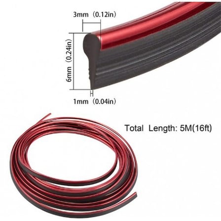 Trim Fitilli Yeni Araç Içi Ip Şerit Balık Sırtı Nikelajlı 1 Adet 5 Metre Krom Renk Seçenekli t