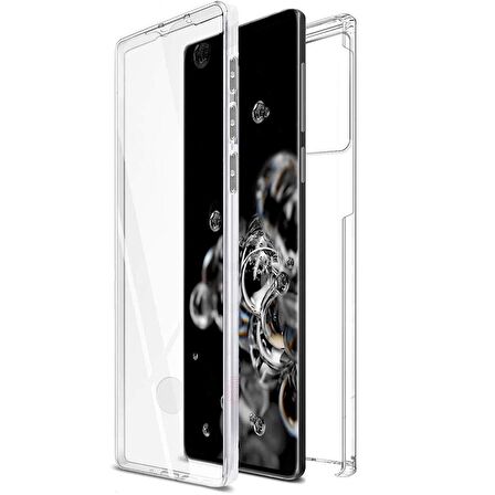 Gpack Samsung Galaxy S20 Kılıf Ön Arka Şeffaf Silikon Koruma