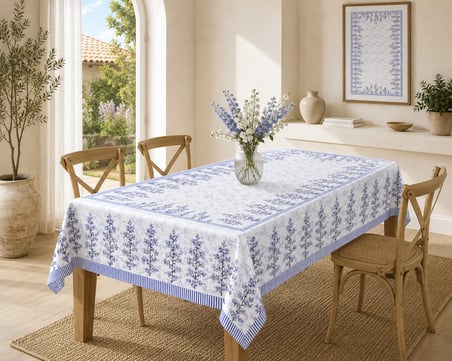 BLOSSOM GARDEN INDIGO MASA ÖRTÜSÜ DK 220