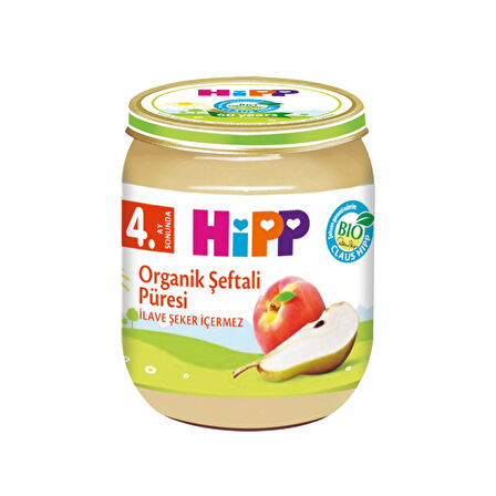 Hipp Organik Armut Şeftali Püresi 125 Gr