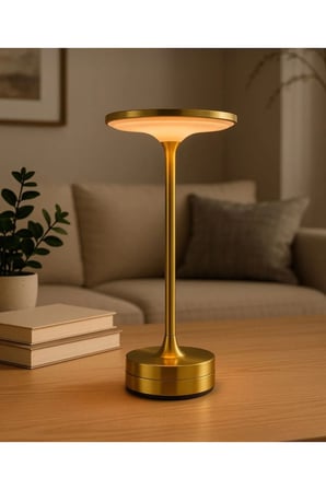Milano Gold Dokunmatik Şarjlı Dimmerli LED Masa Lambası