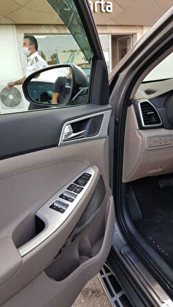 Hyundai Tucson 2015-2018 İç Kapı Kolu Kaplama Silver