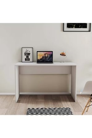 Mezza 1912 Sılence 120 Cm Çalışma Masası Beyaz