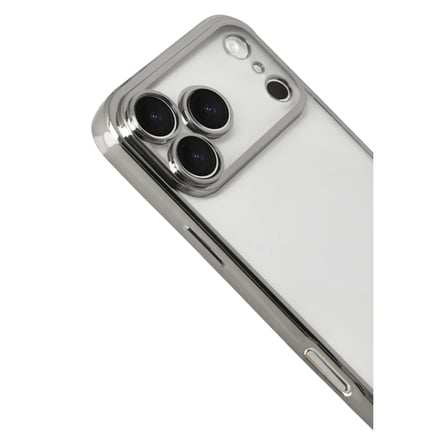 Apple iPhone 17 Pro Razer Lensli Silikon - Gümüş