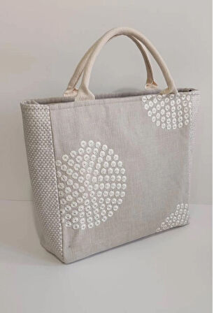 NAKIŞLI KOTON BAG (1 ADET ÜRETİLMİŞTİR. KİŞİYE ÖZEL TASARIM.)