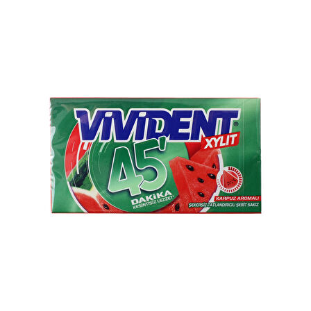 Vivident 45 dk Cüzdan Sakız Nane-Yeşil Nane-Karpuz 6 lı Karma Paket