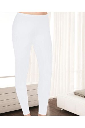 Kadın Beyaz Modal 3 Lü Paket Beyaz Uzun Tayt