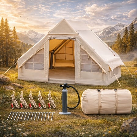 Şişme Kamp Çadırı 4-6 kişilik 300×210×190 cm