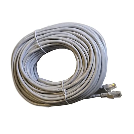 Cat6 Ethernet Kablosu 25 Metre UTP RJ45 Patch İnternet Bilgisayar Modem Bağlantı Kablosu Beyaz