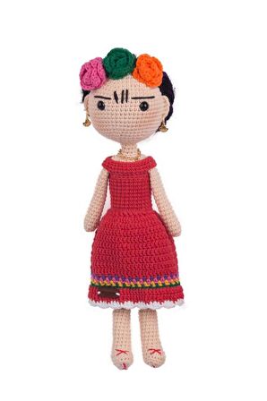 Amigurumi Frida Organik Oyuncak-Uyku Arkadaşı Frida-Örme Bebek