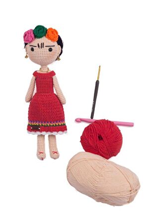 Amigurumi Frida Organik Oyuncak-Uyku Arkadaşı Frida-Örme Bebek